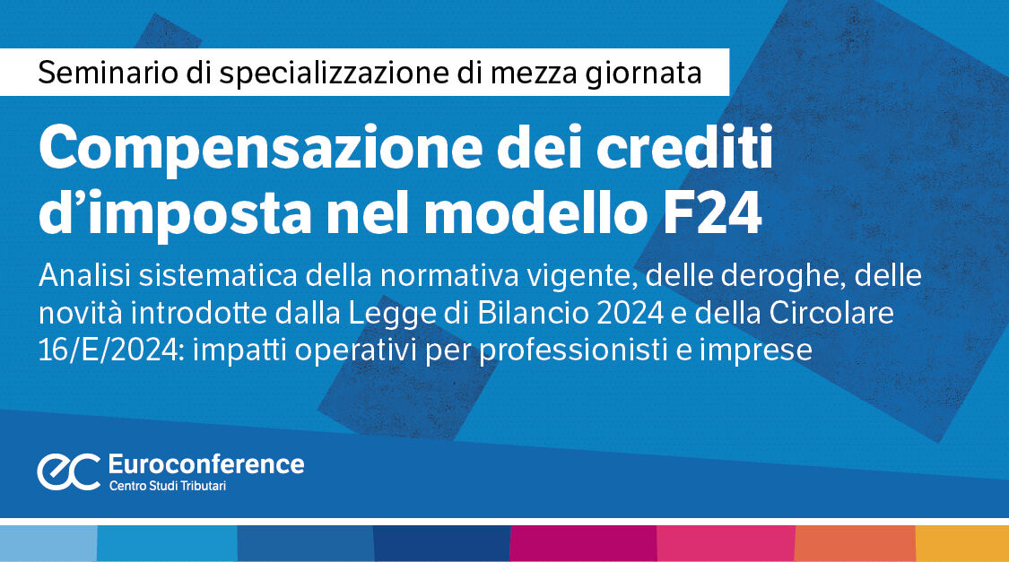 Immagine Compensazione dei crediti d’imposta nel modello F24 | Euroconference
